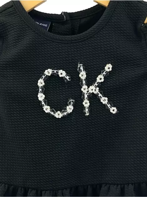 Blusa Calvin Klein Logo Preto