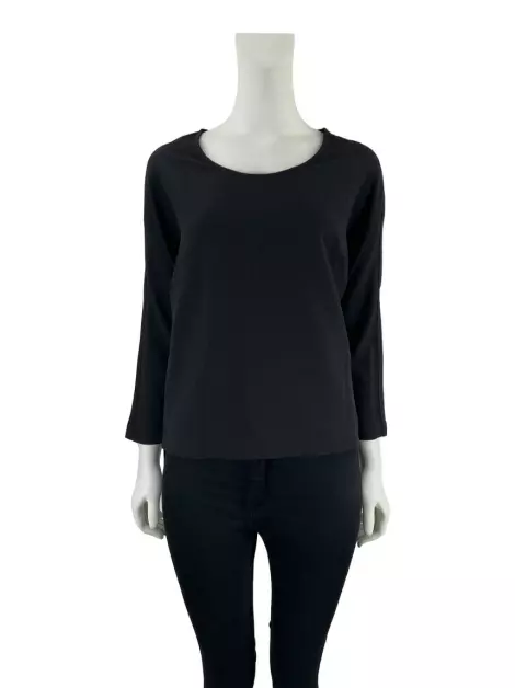 Blusa CANAL Franjas Preta