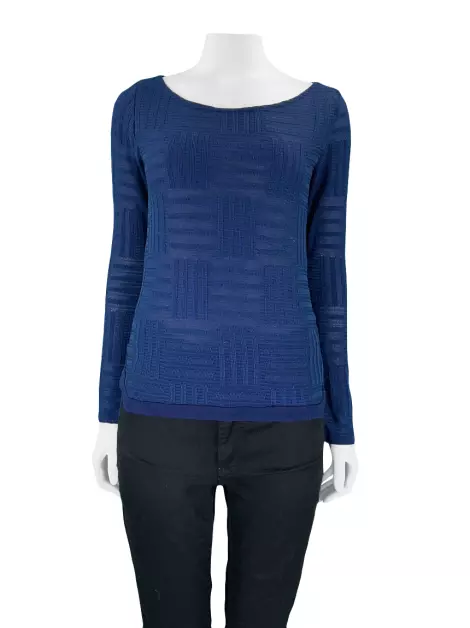 Blusa Carlos Miele Tricot Azul