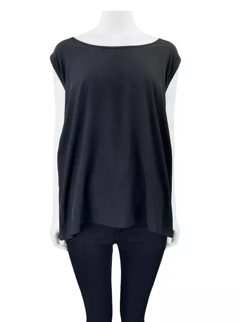 Blusa Carlos Miele Zíper Preta