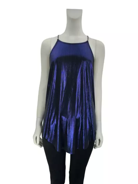 Blusa Carmim Texrturizado Roxo