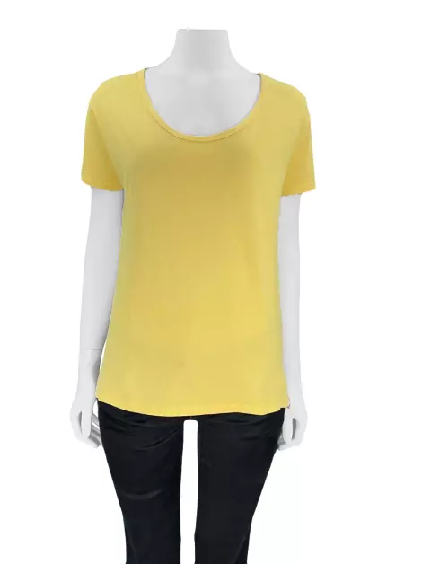 Blusa Carol Bassi Tecido Amarelo