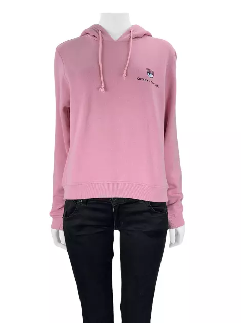 Blusa Chiara Ferragni Hoodie Rosa