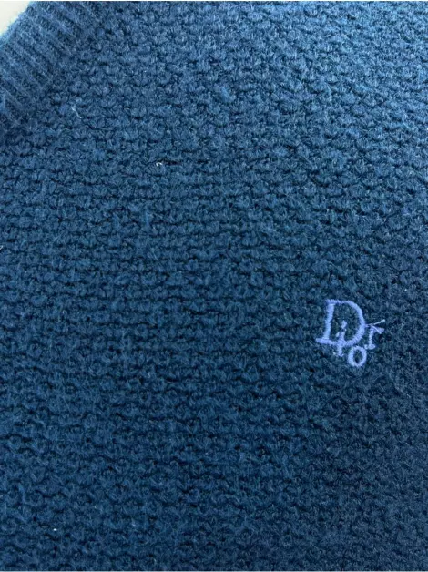 Blusa Christian Dior Tricot Azul Marinho