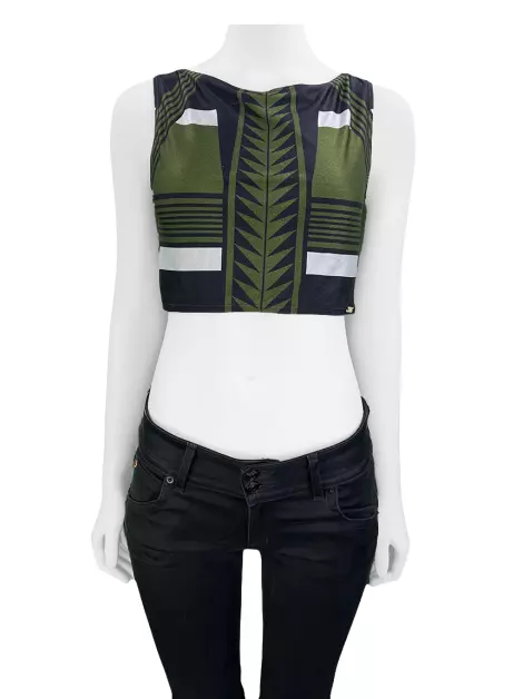 Blusa Cia. Marítima Tecido Bicolor