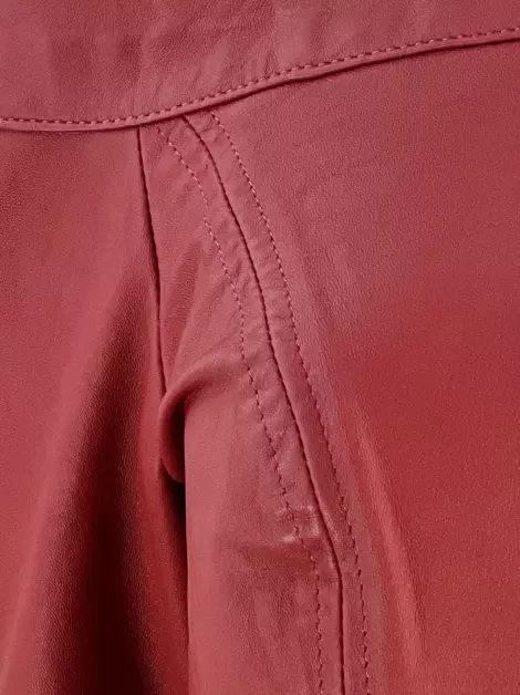 Blusa Clé Couro Vermelha