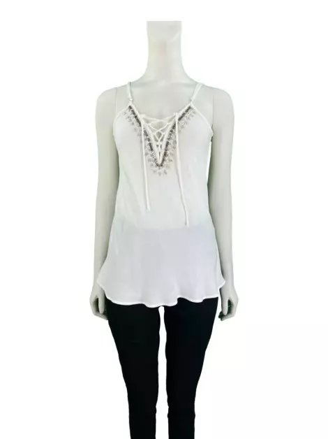 Blusa Costume Bordado Off White