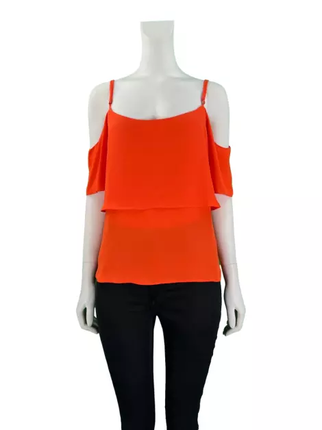 Blusa Costume Tecido Laranja