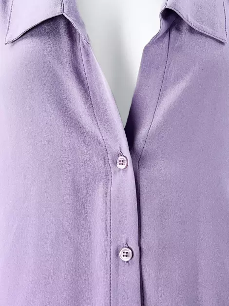 Blusa Cris Barros Seda Lilas