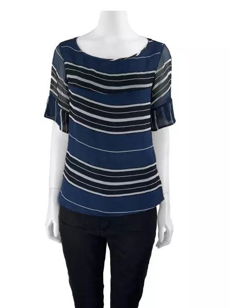 Blusa Cris Barros Tecido Estampado