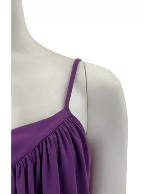 Blusa Cris Barros Tecido Roxo