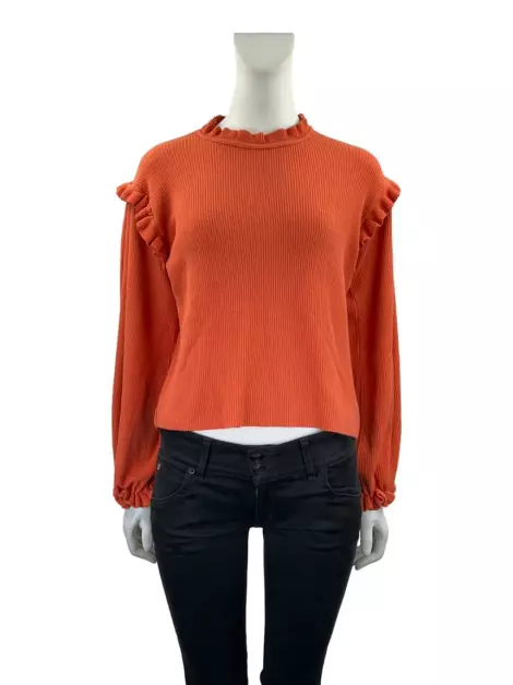 Blusa Cruise Canelada Laranja