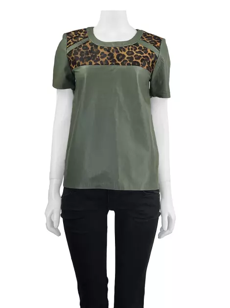 Blusa Cruise Couro Verde