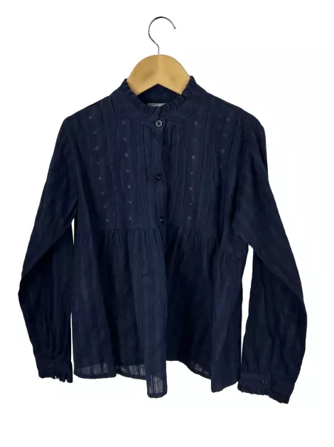 Blusa Daslu Girl Estampada Azul Marinho