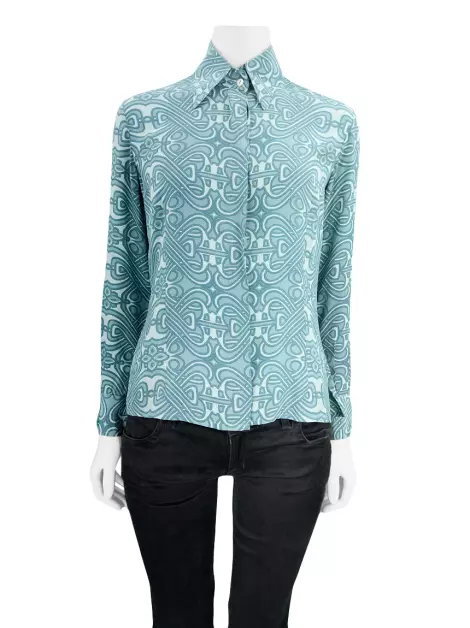 Blusa Daslu Seda Estampada