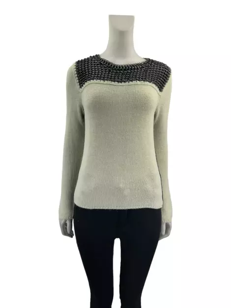Blusa Daslu Tricot Off White