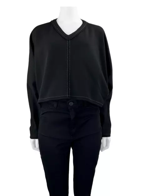 Blusa De Goeye Tecido Preto
