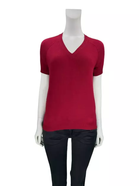 Blusa De Goeye Tecido Vermelho