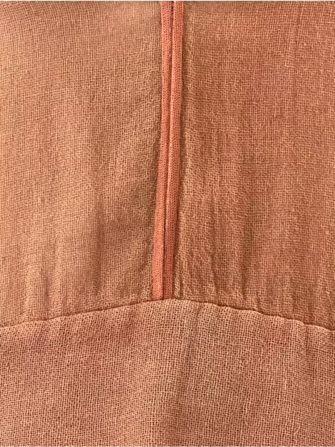 Blusa De Goeye Texturizada Terracota