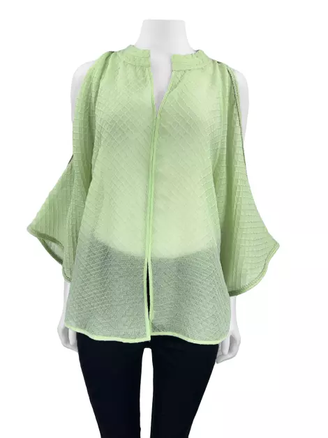 Blusa De Goeye Texturizado Verde