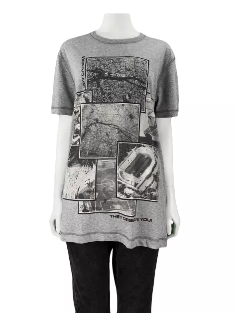 Blusa D&G Tecido Cinza