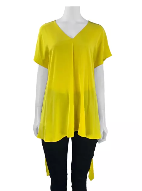 Blusa Diane Von Furstenberg Amarração Amarela
