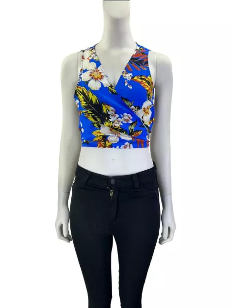 Blusa Diane Von Furstenberg Amarração Floral