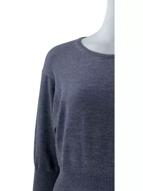 Blusa Diane Von Furstenberg Lã Cinza