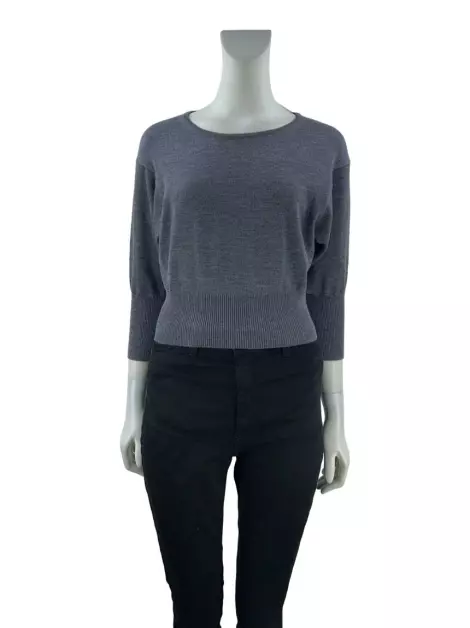 Blusa Diane Von Furstenberg Lã Cinza
