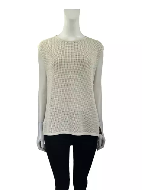 Blusa Egrey Vazado Bege