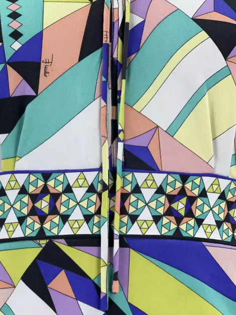 Blusa Emilio Pucci Seda Estampada