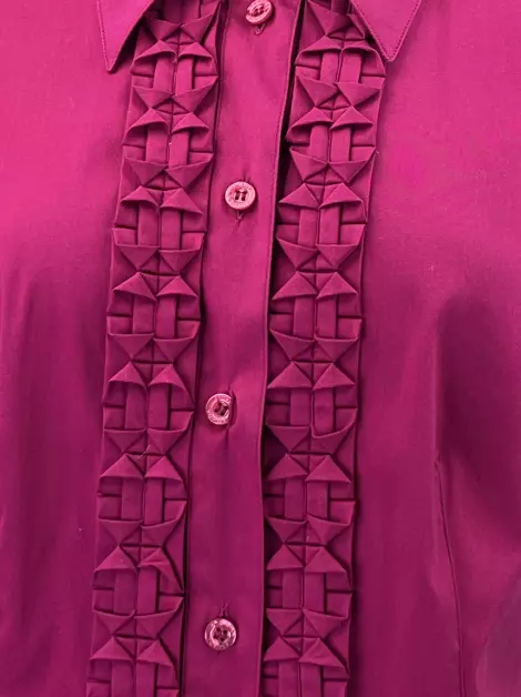 Blusa Escada Tecido Rosa