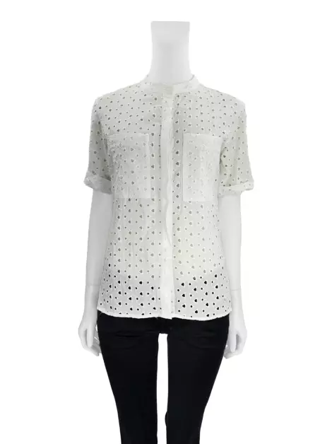 Blusa Etoiles Vazado Branco