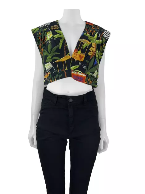 Blusa Farm Tecido Estampado