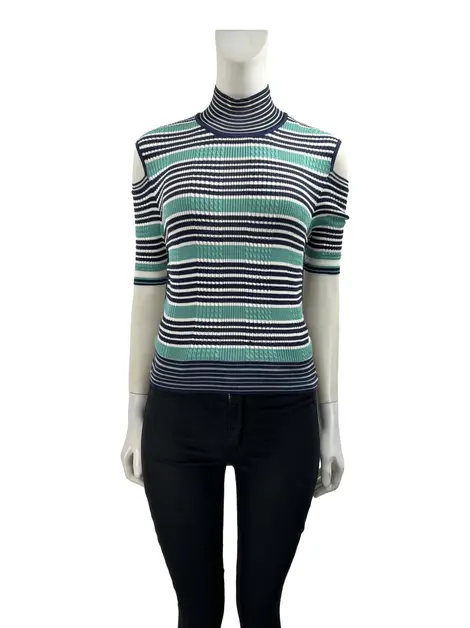 Blusa Fendi Tricot Seda Estampada