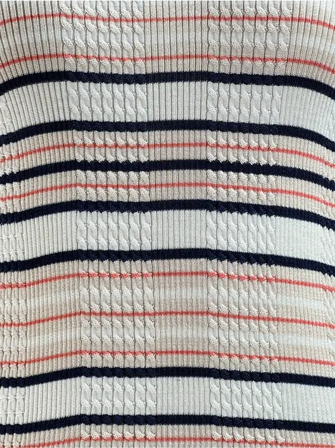 Blusa Fendi Tricot Seda Multicolor