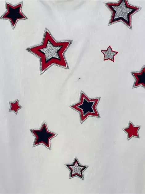 Blusa GAP Kids Stars Branco