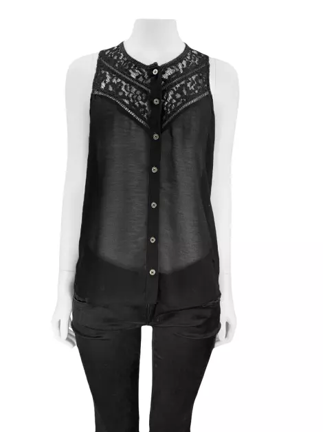 Blusa Garnus Tecido Preto