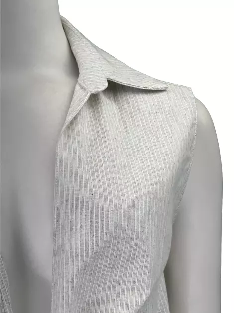 Blusa Giuliana Romanno Listrada Cinza