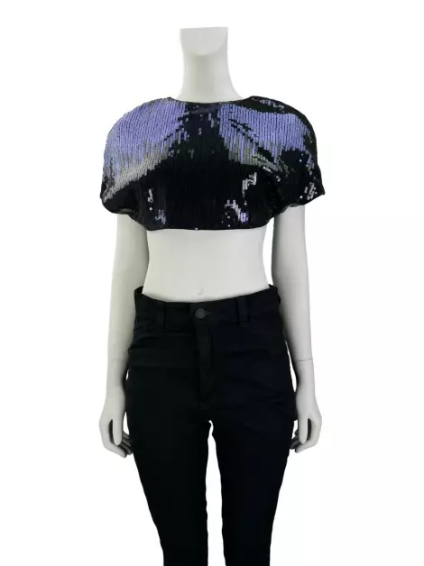 Blusa Giuliana Romanno Paetês Roxo