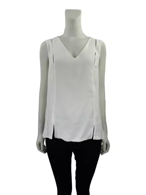 Blusa Giuliana Romanno Recortes Off-White