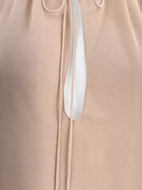 Blusa Giuliana Romanno Seda Bege