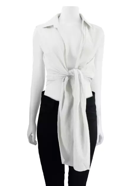 Blusa Giuliana Romanno Tecido Listrado