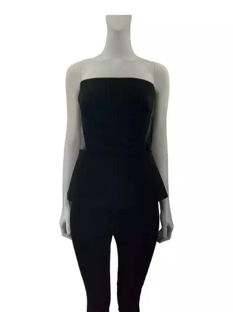 Blusa Giuliana Romanno Tomara que Caia Preto