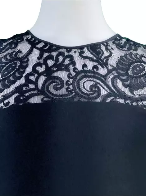 Blusa Gucci Rendada Preta