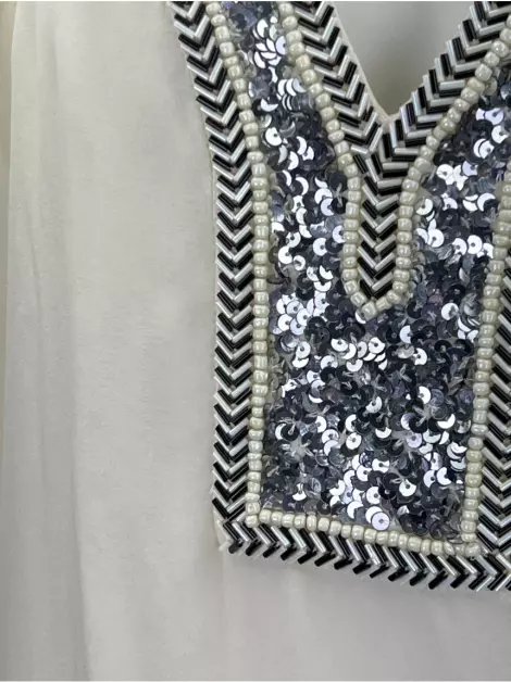 Blusa Haute Hippie Bordado Off White