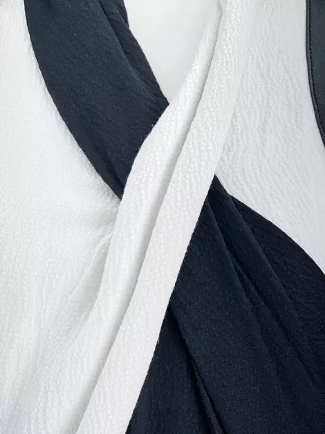 Blusa Helmut Lang Tecido Bicolor