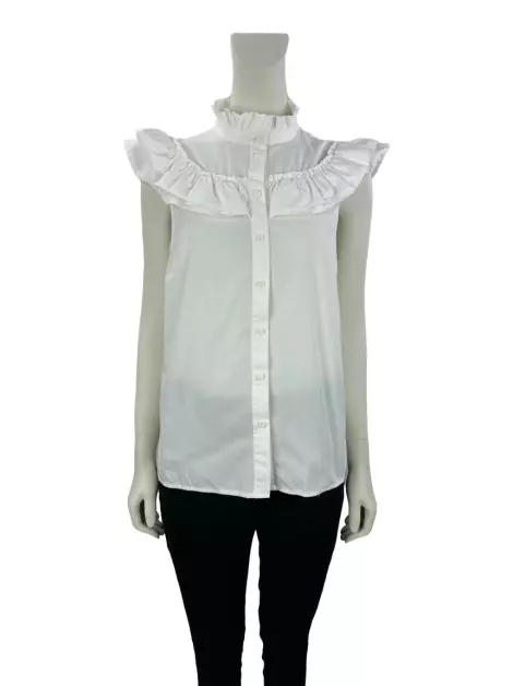 Blusa H&M Babados Off White