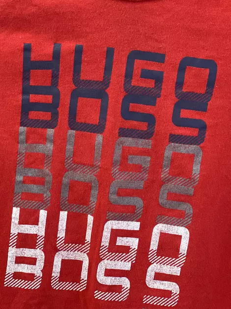 Blusa Hugo Boss Estampada Vermelho