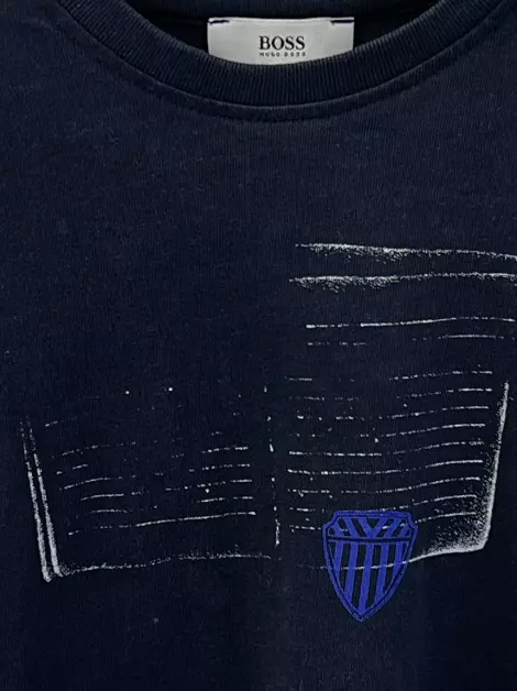 Blusa Hugo Boss Tecido Azul